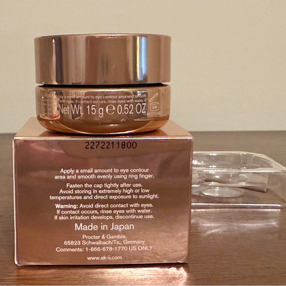 SK-II LXP Ultimate Revival Eye Cream, 0.52 oz, NIB with Seal on Jar, Anti-Aging - Picture 5 of 8